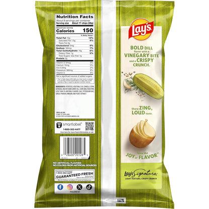 Lay's Potato Chips Dill Pickle Flavor, 7.75 Oz