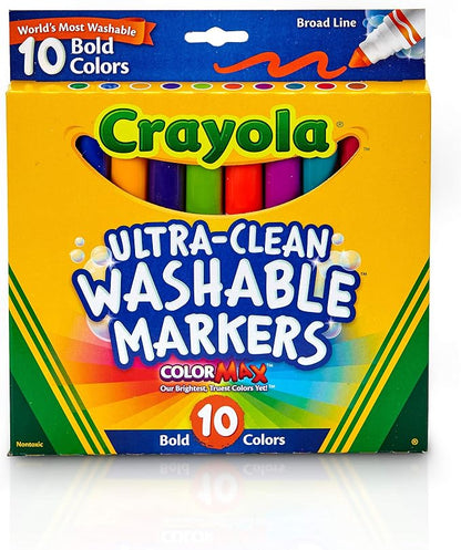 Crayola Ultraclean Broadline Bold Markers (10 Count)