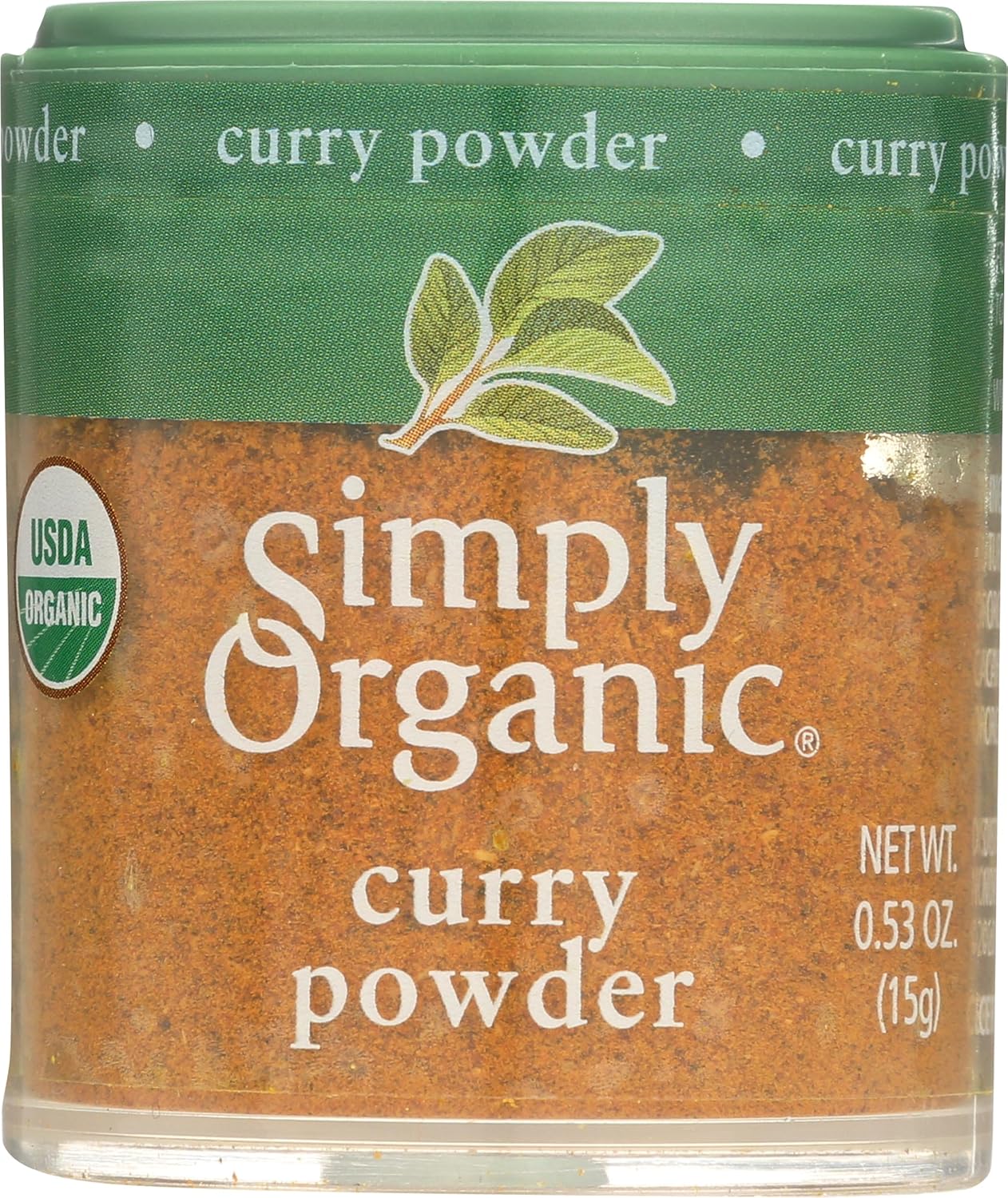 Simply Organic Curry Powder, Certified Organic, Kosher, Mini Spices | 0.53 Ounce (Pack of 1)