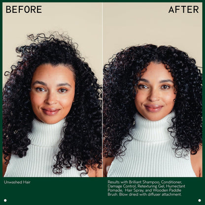 AVEDA Brilliant Conditioner | Hydrating, Detangling, Smoothing Conditioner | Adds Shine | with Jojoba and Babassu Oils | for All Hair Types | Jasmine, Rose, Clove Aroma | 6.7 Fl Oz