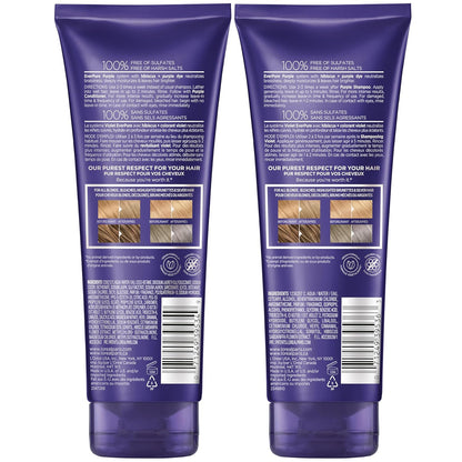L'Oreal Paris EverPure Purple Shampoo and Conditioner Set, Sulfate-Free Brass Toning for Blonde, Bleached, Highlighted, Silver or Gray Color-Treated Hair, 13.6 Fl Oz Set