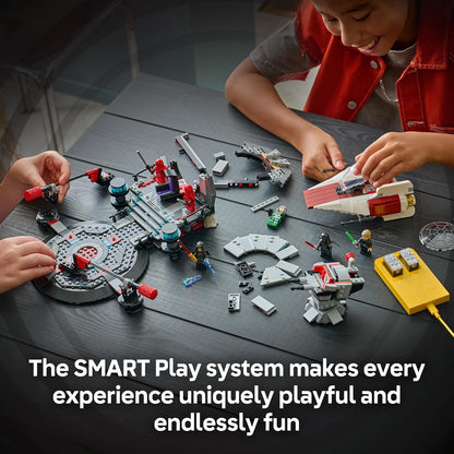 LEGO Star Wars SMART Play: Throne Room Duel & A-Wing Interactive Building Toy - All-in-One Set - Reacts to How You Move and Play with a SMART Brick - Gift for Boys, Girls and Kids Ages 9+ - 75427