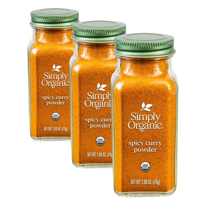 Simply Organic, Spicy Curry Powder, Organic, 2.8 Oz (Pack of 3)