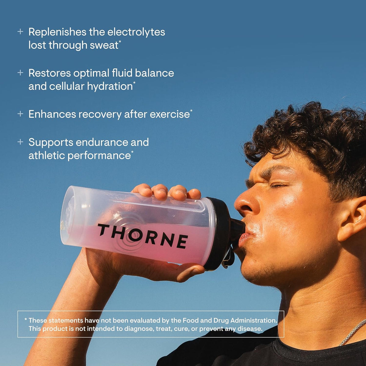 THORNE Daily Electrolytes, Electrolyte Powder Drink Mix, 30 Stick Packs