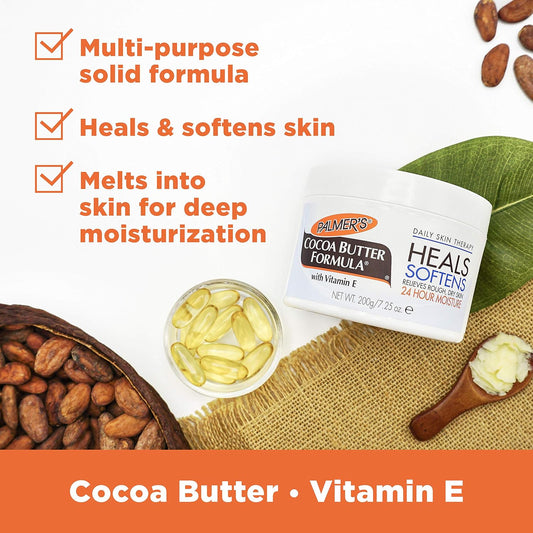 Palmer's Solid Cocoa Butter Body Lotion with Vitamin E (7.25 Oz - 3 Pack)