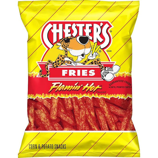 Chester's Flamin' Hot Fries Flavored Corn & Potato Snacks Bag, 5.25 Oz