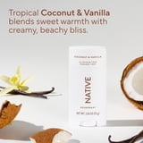 Native Deodorant for Women and Men, Aluminum Free, Coconut & Vanilla, 2.65 oz