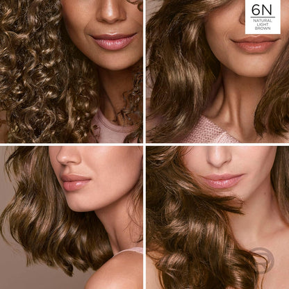 L’Oreal Paris Excellence Universal Nudes Permanent Hair Color, Ammonia Free Hair Dye for Gray Hair Coverage, 6N Natural Light Brown, 1 Kit (Pack of 2)
