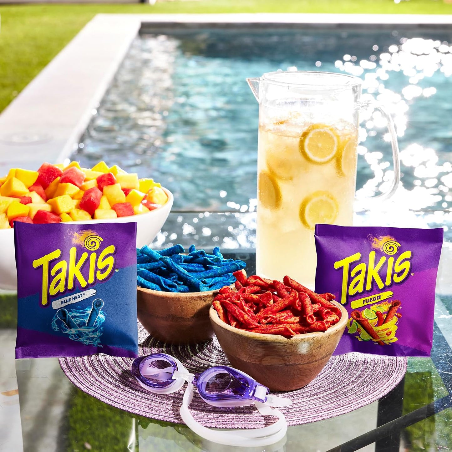 Takis Assorted Variety Pack Rolled Tortilla Chips, 40 Count | Fuego and Blue Heat, Extremely Spicy, 20 per Flavor, 1oz Individual Bags for Snacking and Lunchboxes