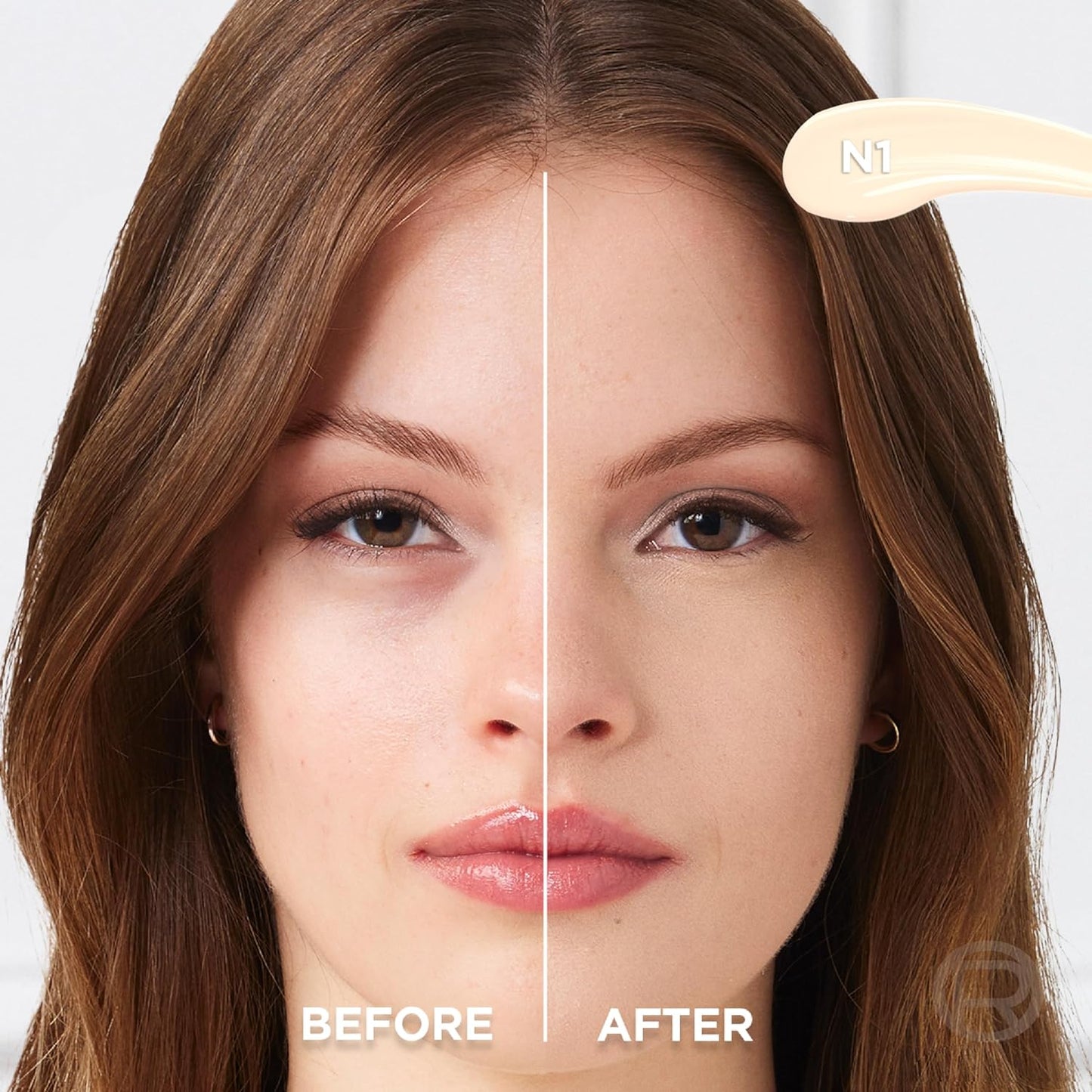L'Oreal Paris True Match Radiant Serum Concealer, Brightening Under Eye Concealer Make Up with 1.5% Hyaluronic Acid and Caffeine, N1, 0.33 Oz