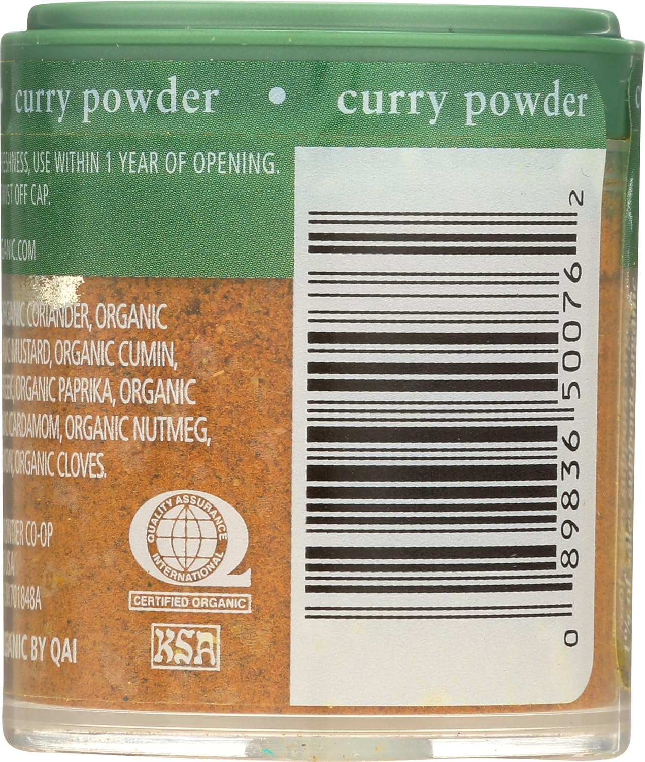 Simply Organic Curry Powder, Certified Organic, Kosher, Mini Spices | 0.53 Ounce (Pack of 1)