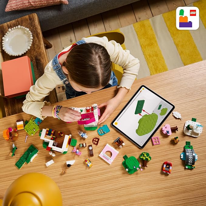 LEGO Animal Crossing Creative Houses: Seasons of Fun Building Toy - Pretend Play Set for Girls & Boys, Ages 7+ - Create 2 Houses W/1 Set of Building Blocks for Kids - Gift Idea for Birthdays -77057