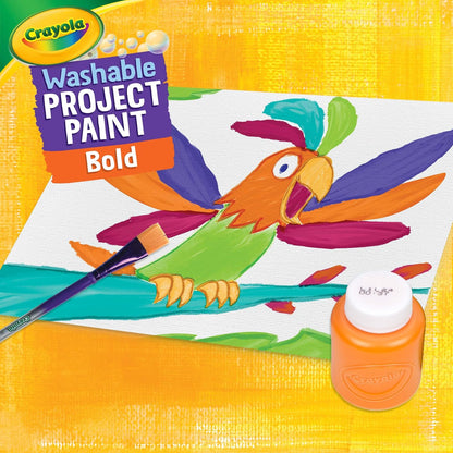 Crayola Washable Kids Paint (6ct), School Supplies, Painting Set for Kids, Spring Crafts, Art Teacher Gifts for Toddlers, Ages 3+