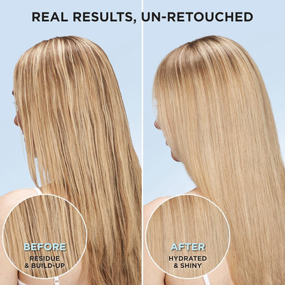 L'Oreal Paris Clarify and Restore Sulfate Free Shampoo and Conditioner Set with Antioxidants for Hard Water Exposure-and Styling Build-up,EverPure,1 Hair Care Kit,(Pack of 6)