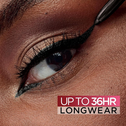 L'Oreal Paris Infallible Grip Mechanical Gel Eyeliner Pencil, Smudge-Resistant, Waterproof Eye Makeup with Up to 36HR Wear, Intense Black, 0.01 Oz (Pack of 2)