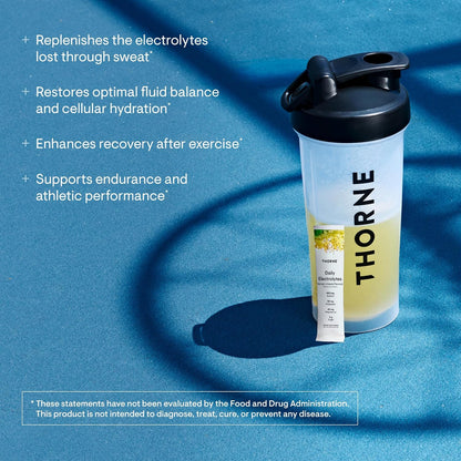 THORNE Daily Electrolytes, Electrolyte Powder Drink Mix, 30 Stick Packs