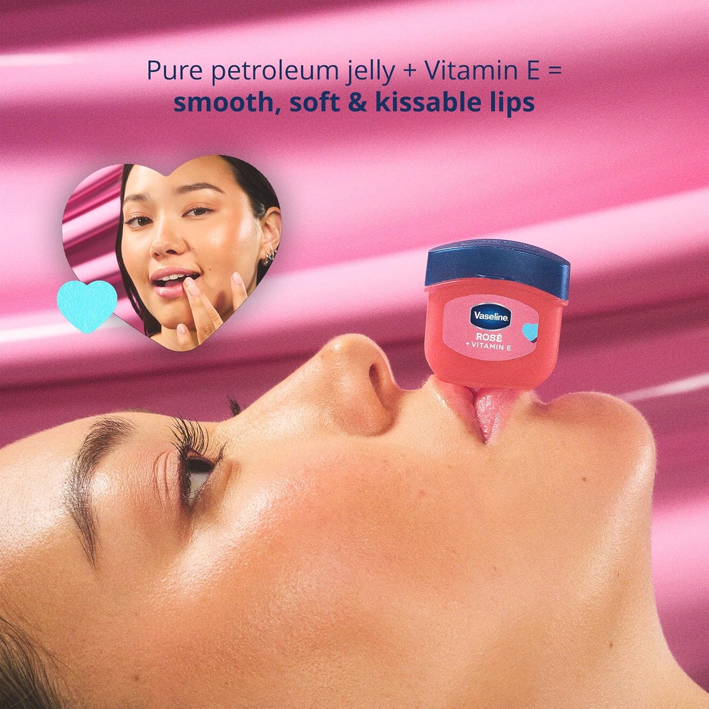 Vaseline Lip Therapy Wild Berry + Rosé Variety 2-Pack – Scented, Lightly Tinted Lip Balms with Vitamin E for Soft, Kissable Lips, 0.25 Oz Ea