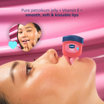 Vaseline Lip Therapy Wild Berry + Rosé Variety 12-Pack – Scented, Lightly Tinted Lip Balms with Vitamin E for Soft, Kissable Lips, 0.25 Oz Ea