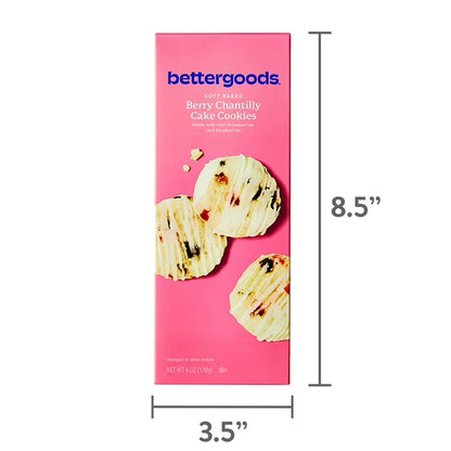 bettergoods Soft Baked Berry Chantilly Cake Cookies, 6 oz