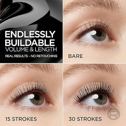 L'Oreal Paris Paradise Big Deal Mascara, Volumizing and Lengthening Formula, Buildable, Clump Resistant, Washable Black Brown Mascara, 0.33 Fl Oz
