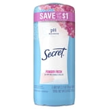 (3 pack) Secret Solid Antiperspirant Deodorant, Powder Fresh, 2.7 oz, Twin Pack