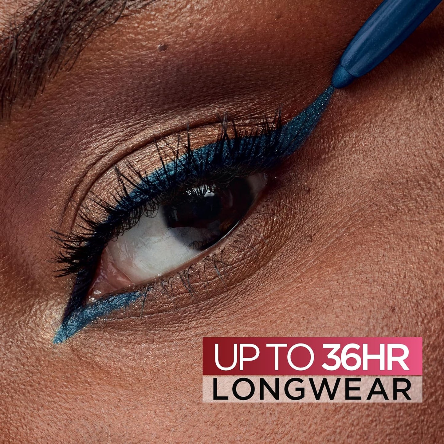 L'Oreal Paris Infallible Grip Mechanical Gel Eyeliner Pencil, Smudge-Resistant, Waterproof Eye Makeup with Up to 36HR Wear, Blue Jersey, 0.01 Oz