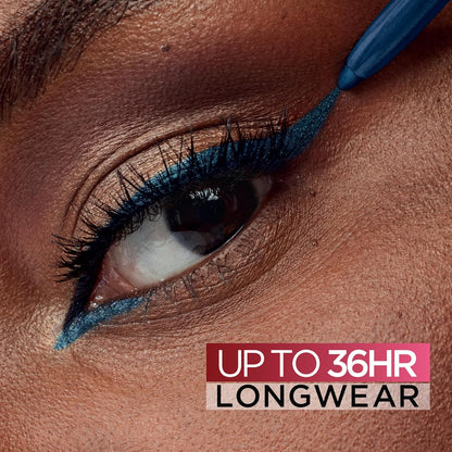 L'Oreal Paris Infallible Grip Mechanical Gel Eyeliner Pencil, Smudge-Resistant, Waterproof Eye Makeup with Up to 36HR Wear, Blue Jersey, 0.01 Oz