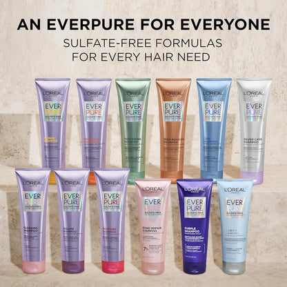 L'Oreal Paris Blonde Sulfate Free Conditioner for Color-Treated Hair, Neutralizes Brass + Balances, EverPure, 8.5 Fl Oz (Packaging May Vary)