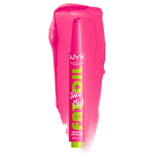NYX Professional Makeup Fat Oil Slick Click Hydrating Tinted Lip Gloss with Lightweight Hydration, Thriving, 0.07 oz