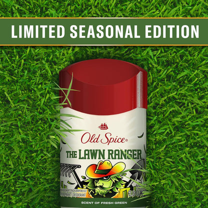 Old Spice Dry Feel Antiperspirant Deodorant for Men, Summerdudes, 24/7 Sweat & Odor Protection, 24/7 Sunny Freshness & Long Lasting Scent, Invisible Solid, Lawn Ranger with Fresh Green Scent, 2.6 oz