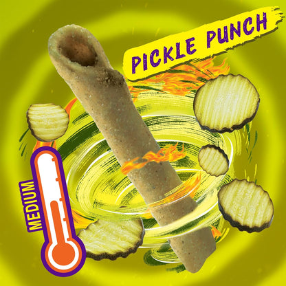 Takis Pickle Punch 3.25 oz Snack Size Bag, Spicy Pickle Flavored Rolled Tortilla Chips (Pack of 4)