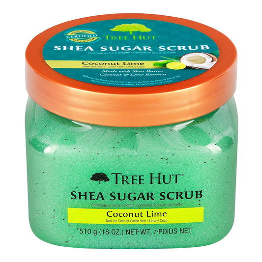 Tree Hut Shea Sugar Scrub, Coconut Lime, 18 Ounce (Pack of 3)