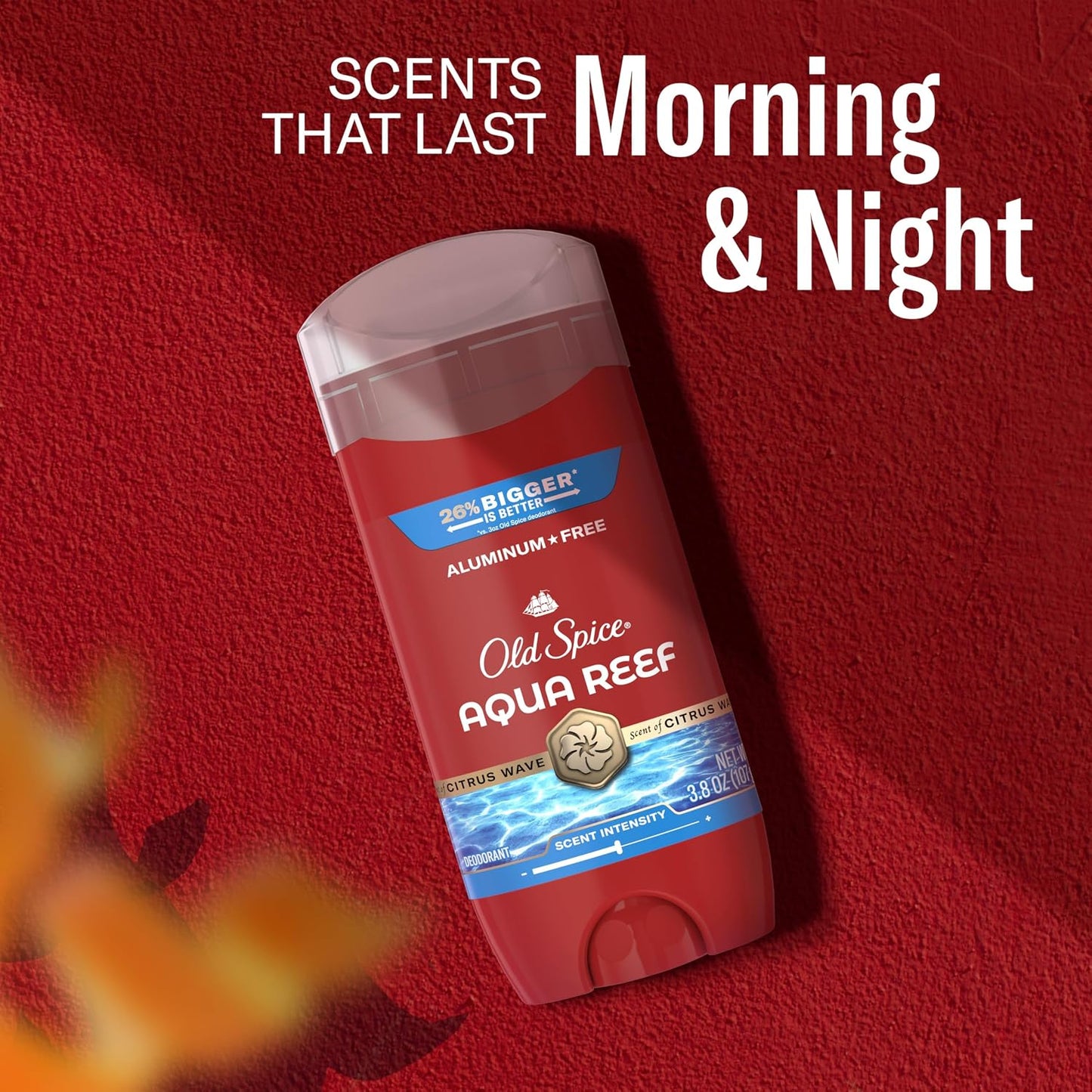 Old Spice Aluminum Free Deodorant for Men, 24/7 Odor Protection, 24/7 Freshness & Lasting Scent, Aqua Reef with Cypress Scent, 3.8 oz (Pack of 3)