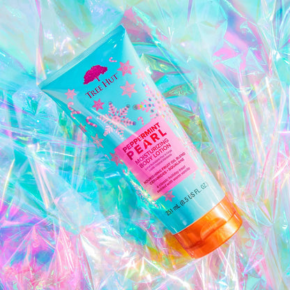 Tree Hut Peppermint Pearl Body Lotion, Limited Edition Holiday, Ceramide and Squalene Formula Helps Protect Skin, Long-lasting Hydration Leaves Skin Feeling Soft & Moisturized, 8.5 fl oz.