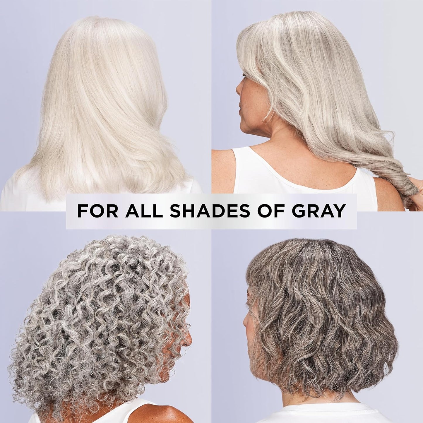 L'Oreal Paris EverPure Silver Care Sulfate Free Conditioner,Brightening and Nourishing Hair Care for Gray and Silver Hair,Vegan Formula with Peptides,8.5 Fl Oz,(Pack of 2)