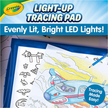 Crayola Light Up Tracing Pad - Blue, Drawing & Tracing Projector for Kids, Sketching Light Box Table, Toys for Kids, Gift for Girls & Boys, Ages 6+