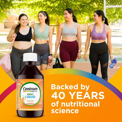 Centrum Liquid Multivitamin for Adults, Citrus Flavor, 8 fl oz