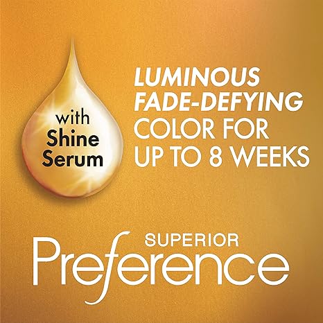 L'Oreal Paris Superior Preference Fade-Defying + Shine Permanent Hair Color, 8 Medium Blonde, Pack of 3, Hair Dye