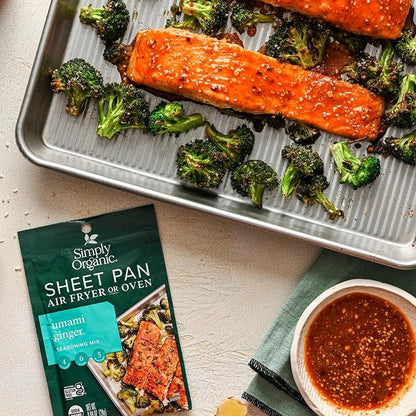 Simply Organic Sheet Pan Seasoning, Umami Ginger, 0.99 Ounce (Pack of 1)