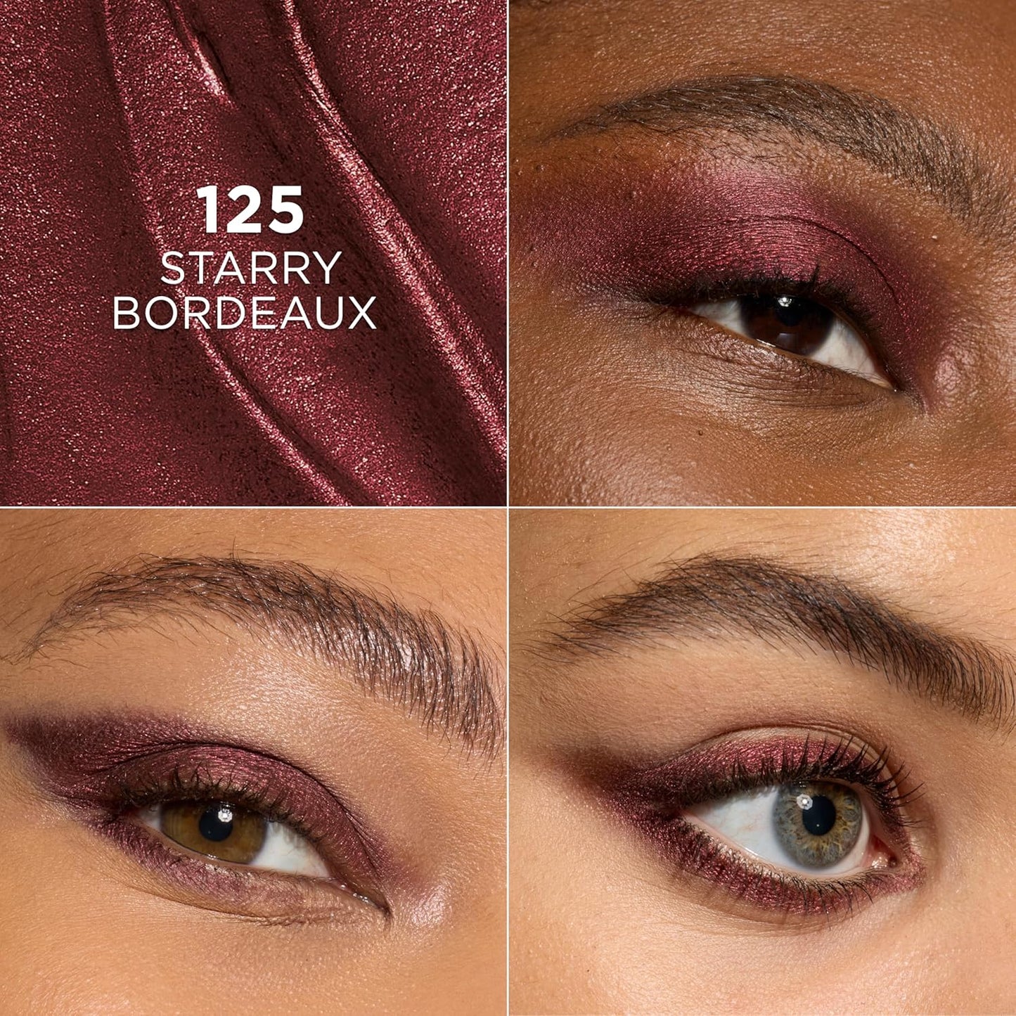 L'Oreal Paris Makeup Le Shadow Stick Eyeshadow, Blendable, Smudge-Resistant, Smokey Cream Eyeshadow, 125 Starry Bordeaux