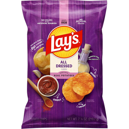 Lay's Potato Chips, All Dressed, 7.75 oz Bag