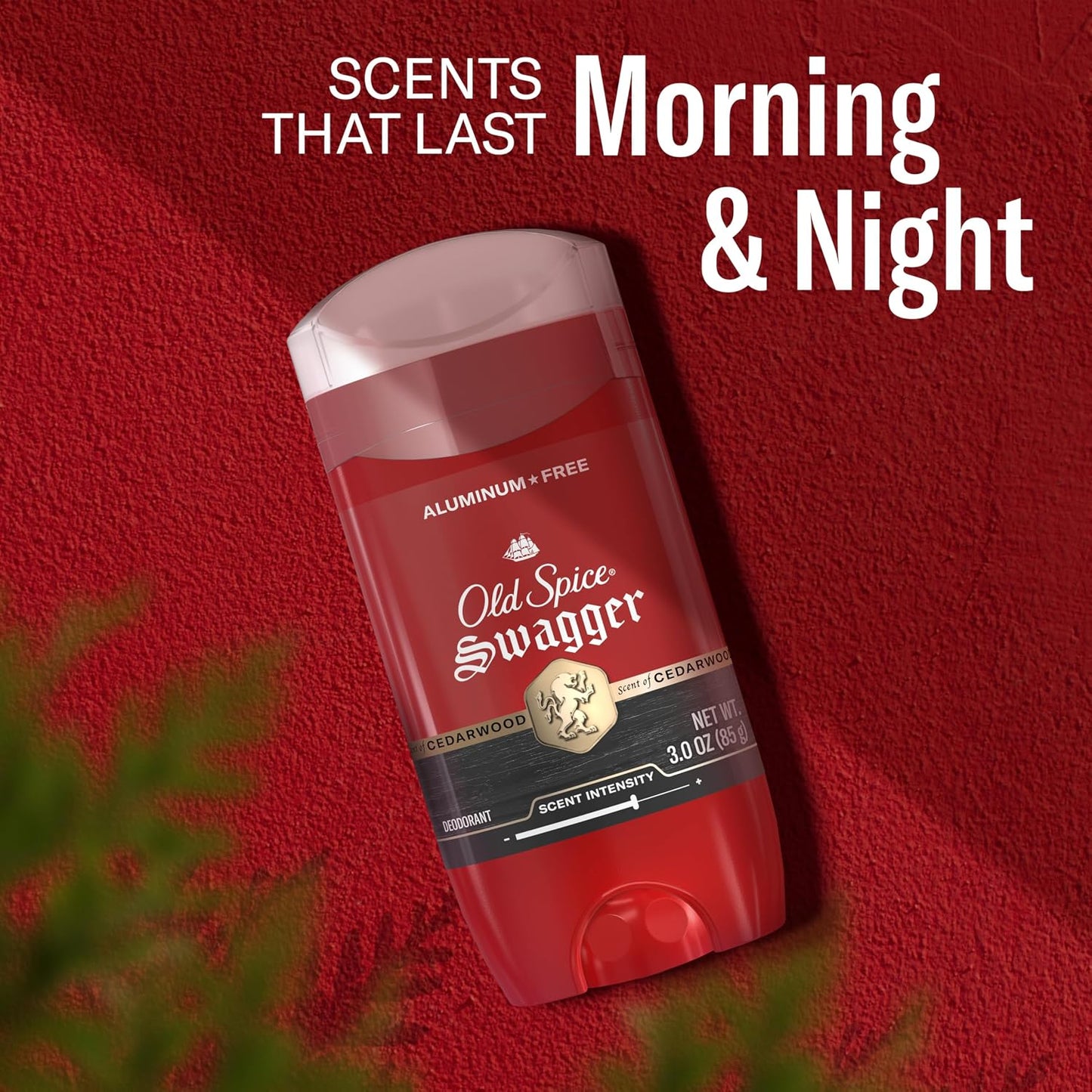 Old Spice Aluminum Free Deodorant for Men, 24/7 Odor Protection, 24/7 Freshness & Lasting Scent, Goes on Clean, Swagger with Cedarwood Scent, 3.0 oz (Pack of 2)