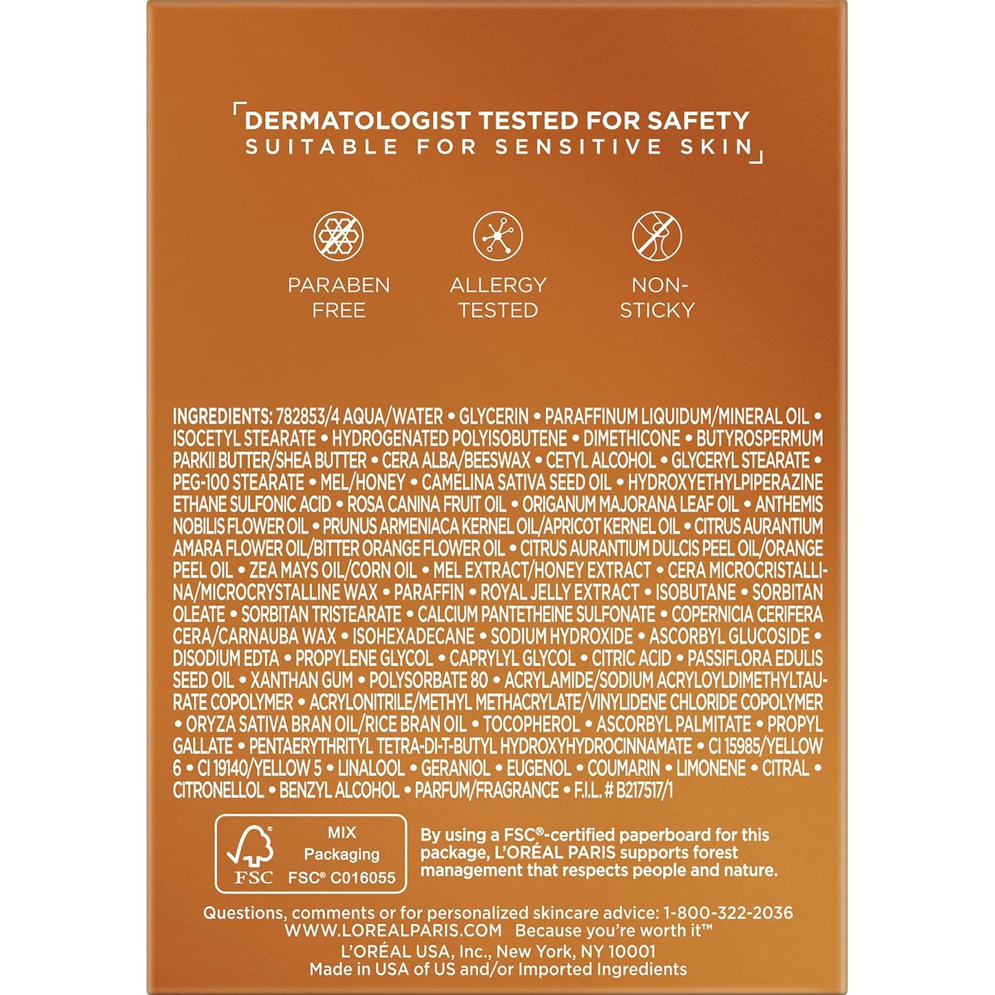 L'Oreal Paris Skincare Age Perfect Hydra Nutrition Ultra Nourishing Honey Night Balm,Face Moisturizer to Comfort,Improve Resilience on Dry Skin,Manuka Honey and Nurturing Oils,1.7 oz.,(Pack of 2)