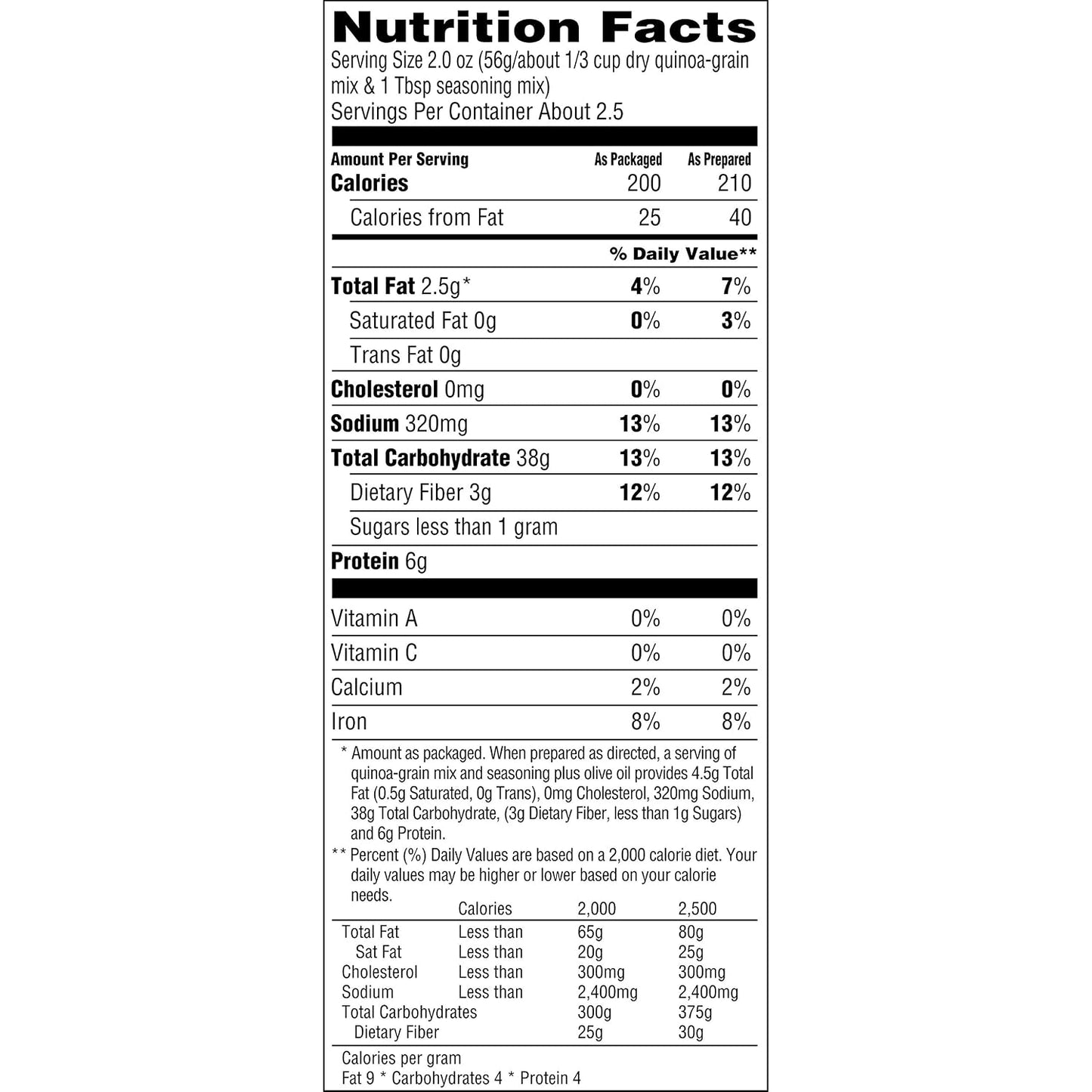 Quaker Near East Quinoa and Brown Rice Blend, Rosemary and Olive Oil 4.9 Ounce (Pack of 6 Boxes)