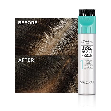 L'Oreal Paris Magic Root Permanent Hair Color Kit, 100% Gray Hair Coverage In Just 10 Minutes, Precision Brush Applicator for Seamless Application, 9 Light Blonde (1 Count)