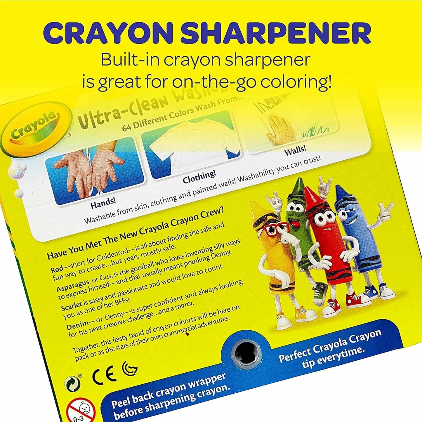 Crayola Washable Crayons for Kids - 64ct (2 Boxes), Classroom Must Haves, Teacher School Supplies Essentials, Bulk Crayons for Toddlers