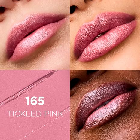 L'Oreal Paris Colour Riche Original Creamy,Hydrating Satin Lipstick with Argan Oil and Vitamin E,Tickled Pink,(Pack of 2)