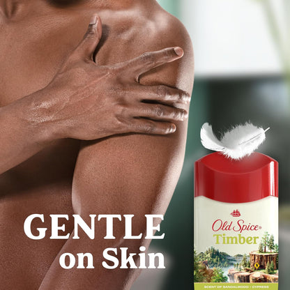 Old Spice Dry Feel Antiperspirant Deodorant for Men, 24/7 Sweat & Odor Protection, Gentle on Skin with Skin Conditioners, Dry Feel Stick, Timber with Sandalwood Scent, 2.6 oz (Pack of 2)
