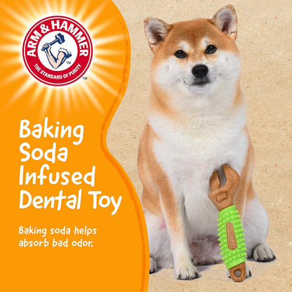 Arm & Hammer Chew Tools Compressed Wood Wrench Dog Chew Toy, 8 In