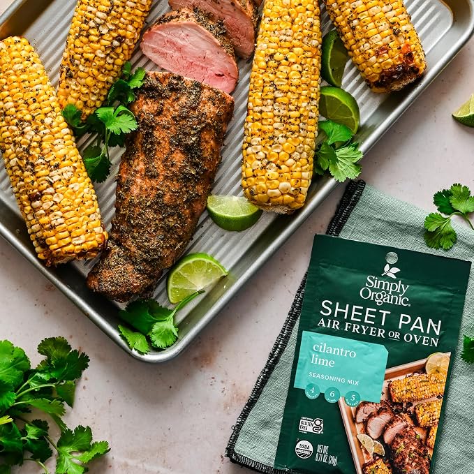 Simply Organic, Seasoning Sheet Pan Cilantro Lime Organic, 0.74 Ounce